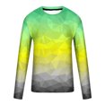 thumbnail image 4 of Meichang T-Shirt à Manches Longues pour Hommes Doux, T-Shirts Graphiques pour Hommes Tendance avec Imprimé 3D d'Illusion d'Optique, T-Shirts Mode à Col Rond pour le Gym à Manches Longues pour Hommes, 4 of 5