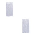 thumbnail image 1 of Maytalsory Rideau à Pompons Find-Safe pour Fond d'Anniversaire Personnalisé Lustre Feuille Rideau Argent 2Set, 1 of 5