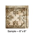 thumbnail image 1 of FASÄDE Traditional Style 10 Decorative Vinyl Backsplash Panel in Bermuda Bronze (6X6 Inch Sample), 1 of 5