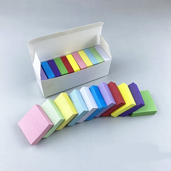 Aminojy Lot de 11 Notes Autocollantes 1,5 X 1,5 Pouces 11 Couleurs Blocs Auto-Adhésifs pour Bureau Maison Réunion Organisation Notes de Rappel