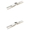 thumbnail image 4 of QualitChoice Cold Rolled Steel Hinge Mirror Polished Replacement Modified Punch-free Cabinet Wardrobe Cupboard Hinges Accessories Silver 2PCS, 4 of 6