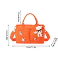 thumbnail image 2 of Diaper Bag For Infant Large Capacity Pockets Wrap Straps For Stroller Pendant Bear Brooch Infant Bottle Diaper Postpartum Infant Pack, 2 of 5