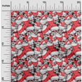 thumbnail image 2 of oneOone Rayon Red Fabric Skull Craft Projects Decor Fabric Printed By The Yard 56 Inch Wide, 2 of 4