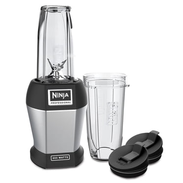 Ninja BL450C, Nutri Ninja Pro Single Serve Blender, Black/Silver, 900W