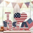 thumbnail image 1 of Independence Day Table Decoration Patriotic Wooden Sign and Stripes Tiered Tray Decor For Independence Day Decorations GLORY, 1 of 6