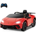 thumbnail image 1 of Licensed Lamborghini Huracan Ride on Car by OLAKIDS, 12V Kids Electric Vehicle Battery Powered Toy with Remote Control, LED Lights, Spring Suspension, Bluetooth, MP3, Aged 3-8 Years, 1 of 9