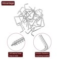 thumbnail image 4 of Unique Bargains 100 Pack L Shape Hooks, 5/8 Inch Right Angle Screw Hooks for Hanging, Silver, 4 of 7