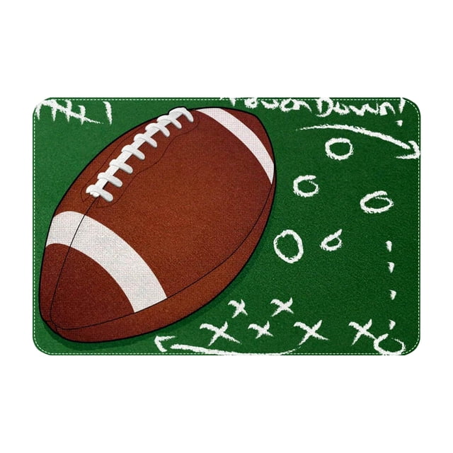 TIELUTT Sports Area Carpets Retro Football Field and Rugby Floor Mats Non Door Blanket Small Carpet Rug Autumn Throw Blanket for Couch Huge Area Rugs for Living Room Sweater Knit Blanket