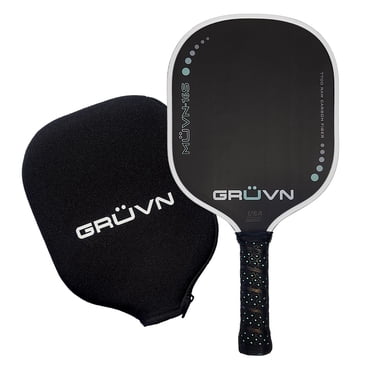 GRUVN MUVN-16X Palette de Pickleball Menthe Noire Allongée de Poids Moyen Durable