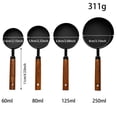 thumbnail image 2 of Measuring Spoons 4PCS Measuring Cups Set With Scale Stainless Steel Cup Measurements Set With Wood Handle Measuring Cups And Spoons Set For Cooking Baking，Easy To Clean And Store, 2 of 3