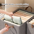 thumbnail image 4 of Organisateurs et Rangement pour Garde-Robe, Organisateurs et Rangement, Bac Organisateur de Garde-Robe Panier de Rangement Pliable avec Cadre en Acier Support Bac de Rangement pour Garde-Robe Bac de Rangement en Tissu avec Poignées, Organisateur de Rangement pour Jouets, 4 of 9