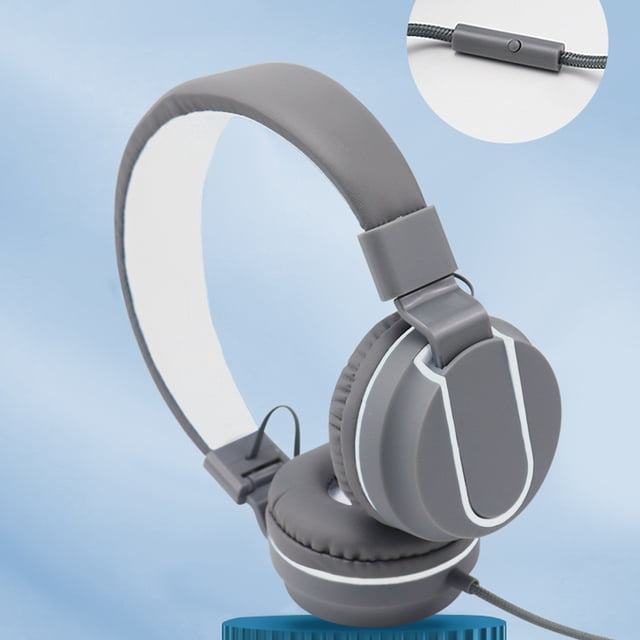 LSLJS Stereo Gaming Headset Noise Canceling Over-Ear Headset with Microphone Bass Surround Soft Memory Ear Cups for Computer, Wire Headphone