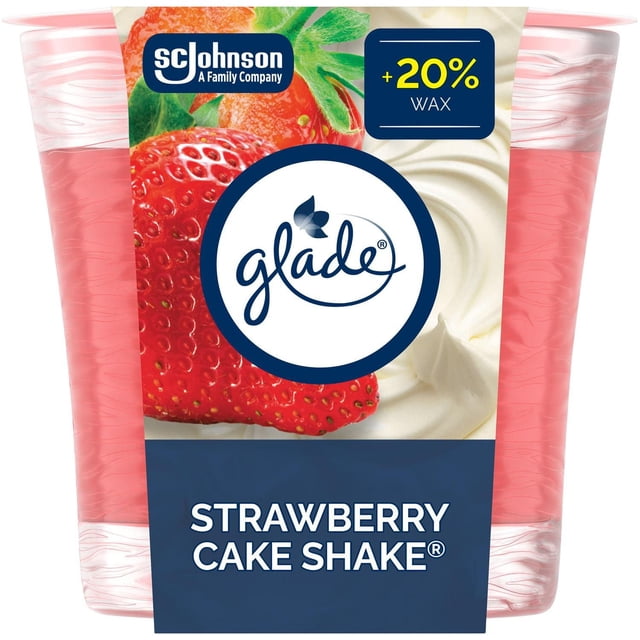 Glade® Chandelle parfumée, Strawberry Cake Shake