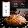 thumbnail image 2 of ThermoPro TempSpike 500FT Truly Wireless Meat Thermometer Bluetooth enabled with LED indicator, 2 of 6