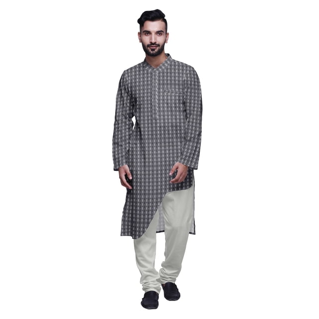Atasi Designer Kurta Set For Boys Printed Long Kurta Pajama Summer Clothing