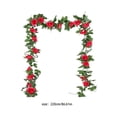 thumbnail image 3 of Simulation Rattans, 220Cm/86.6Inches Simulation 10 Heads of Rose Vines Decoration Valentine's Day Scene Setting Wall Hanging Mantel Tabletop Decor Valentine's Day Decoration, 3 of 6