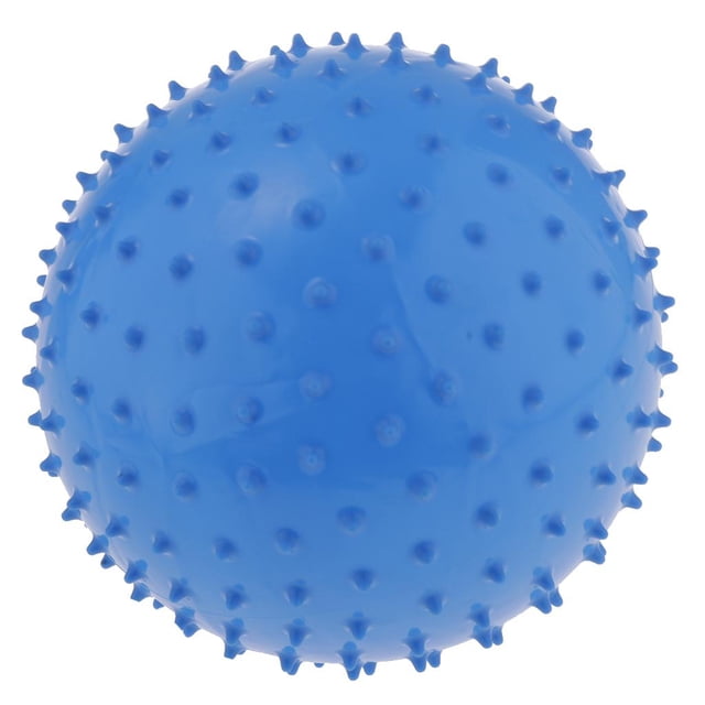 Milaget 9 Inch Kids Bouncing Balls, Spiky Sensory Ball For Yoga Massage Colored Blue