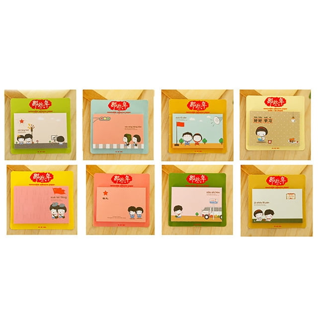 Cute Notes Cartoon Notes 20 Sheet Notes Square Notes Stick Notepad Cute Cartoon Notes Portable 20 Sheet Self Stick Notes Creative Square NotepadThose Years Series