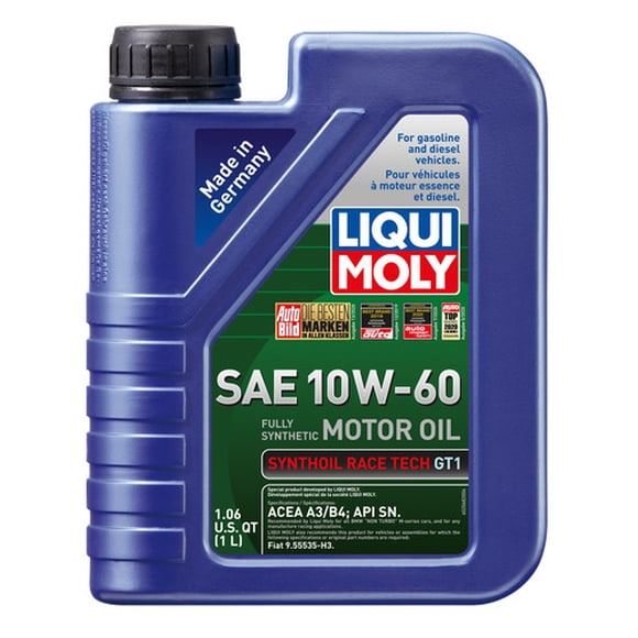 Liqui Moly Oil 2068 Synthoil Race Tech; SAE 10W-60; Synthetic; 1 Liter Bottle; Single