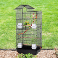 thumbnail image 2 of Yaheetech 39'' Bird Cage for Mid-Sized Parrots, Cockatiels or Parakeets, Black, 2 of 9