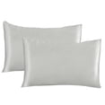 thumbnail image 1 of Book Hot Deals! Silk Pillowcase 2 Pack For Hair And Skin Both Sides Proof Soft Breathable Smooth Silk Pillow Cover Pillow Case Protector With Zipper, 1 of 4