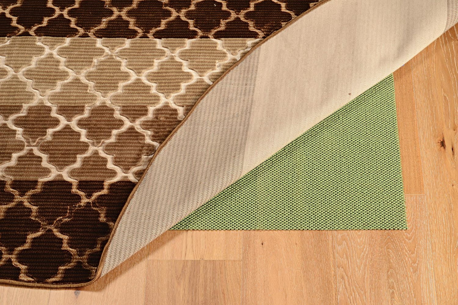 Tapis Evolution à rayures en treillis 8 pi x 10 3 po, beige et marron