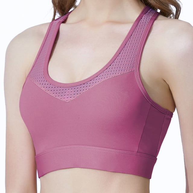 cfhntfmh Sports Bras for Women Seamless High Impact Support Racerback Bra No Underwire Bras for Running Workout