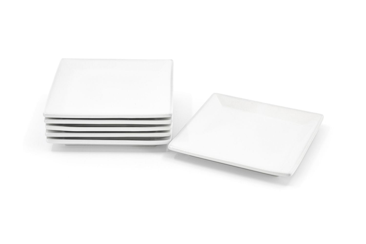 Assiettes à hors-d'œuvre carrées Hometrends, ensemble de 6