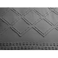 thumbnail image 3 of Swift Home Diamond Textured Soft Touch Duvet Cover Set, All Season Bedding with Zipper Closure, Includes Pillow Shams, King, Steel Gray, 3 of 5