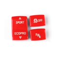 thumbnail image 3 of Bouton de Commutation Latérale de Console de Voiture 2S F22 F23 2014 à 2018 Rouge, 3 of 8