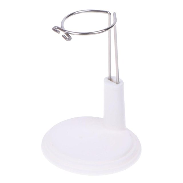 PVC Doll Display Stand Action Man -type Holder Support for 20cm Dolls 20CM White
