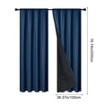 thumbnail image 3 of Chmadoxn Home Decor, Room Decor, Wall Decor Polyester Pongee Rod-Pull Light-blocking Curtains Living Room Sun-Blocking Curtains Heat-Insulating And Soundproof Curtains Polyester Blackout Curtains, 3 of 6