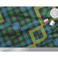 thumbnail image 3 of Soimoi Polyester Crepe Fabric Window Pane Check Decor Fabric Printed Yard 52 Inch Wide, 3 of 3