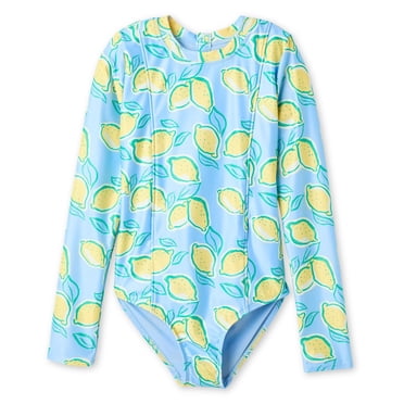 George Girls' Adaptive One Piece Rashguard Swimsuit