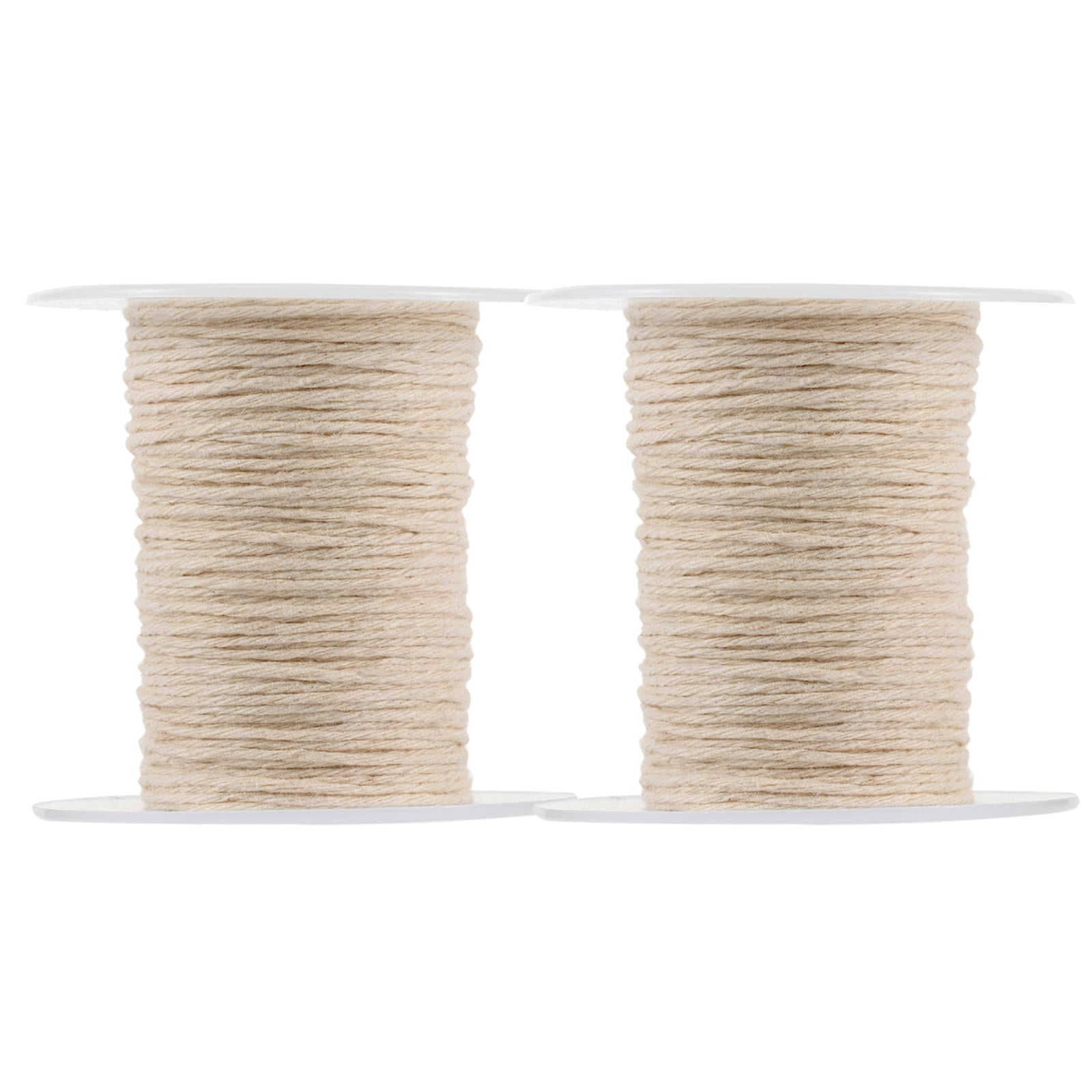 MIANGASTORE 2 rolls of Eco-friendly Candle Wick Spool Smokeless Wick Candle Wick Rope