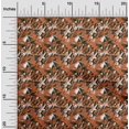 thumbnail image 2 of oneOone Rayon Orange Fabric Abstracts Sewing Material Print Fabric By The Yard 56 Inch Wide, 2 of 5