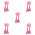thumbnail image 3 of Baohd Stretchy Woman Pants Wide Application Multiple Sizes Available High Waist pink M 5Set, 3 of 6