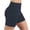 Navy, variant on Cameland High Waisted Womens Biker Shorts Running Womens Shorts Solid Color High Stretch Slim Yoga Athletic Shorts
