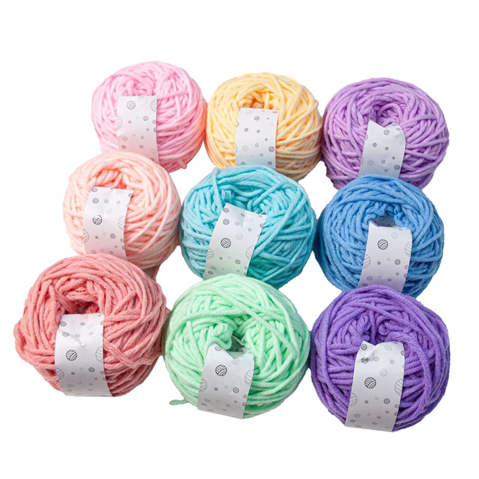 Fil de Crochet pour Débutants Fil de Crochet Fil à Tricoter Multifonction Fil de Laine pour Style A