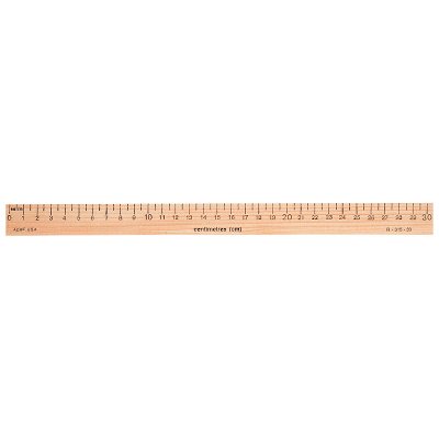 Règle-30 cm Plat Métrique, Bois