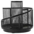 thumbnail image 1 of FESTFENDS Multi Function Desk Pen Holder Black Iron Rotating Pencil Organizer for Office, 1 of 8