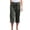 Army Green, variant on zanvin Lightweight Summer Pants Women Casual Cotton Linen Cropped Pants Elastic Waist Drawstring Wide Leg Capris Trousers