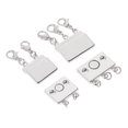 thumbnail image 3 of Necklace Layering Clasp Magnetic 2-3 Strands Necklace Clasp Separator Silver 6pcs, 3 of 9