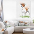 thumbnail image 1 of Chien Drôle Marchant sur l'Herbe - Impression sur Toile, 1 of 3