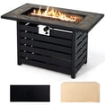 thumbnail image 1 of Costway Table Rectangulaire de Foyer au Propane de 42 Pouces 50 000 BTU avec Roches de Lave et Housse en PVC, 1 of 10
