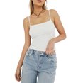 thumbnail image 1 of FAROOT Women Crop Camisole Solid Color Summer Backless Spaghetti Strap Tank Tops Sleeveless T-Shirt, 1 of 7