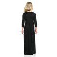 thumbnail image 4 of PMVFHDE Robe Légère pour Filles Robe pour Enfants Robe pour Tout-Petits Filles Robe au-Dessus du Genou Robe à Manches Longues Robe Longue Unie Robe,Noir,2-3 Ans, 4 of 6