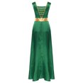 thumbnail image 4 of Sxiwei Robe Maxi Ample Longueur Cheville pour Femmes, Tunique Superposée de Danse de Louange, Robe de Culte Liturgique Verte 4TG, 4 of 7