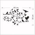 thumbnail image 3 of Dvkptbk Wall Stickers Tree Bird Removable Wall Sticker Vinyl Art Decal Mural Home DIY Decor Home Decor on Clearance, 3 of 5