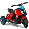 thumbnail image 1 of Gymax Kids Ride on Motorcycle 6V Battery Powered 3 Wheel Motorbike w/ Music Horn Red, 1 of 10